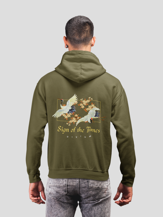 Sign of the Times Hoodie – Olive Green